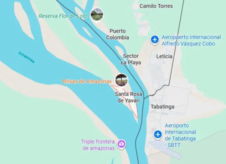 Mapa Isla Santa Rosa