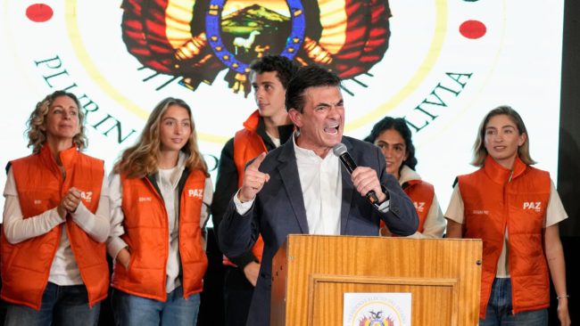Rodrigo Paz confirmado como presidente electo de Bolivia tras conteo oficial