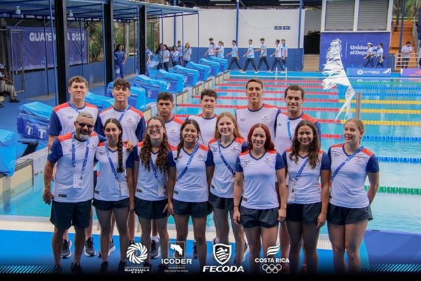 (Delegación Costarricense de natación, imagen tomada del Instagram del comité olímpico de Costa Rica @comiteolimpicocr)