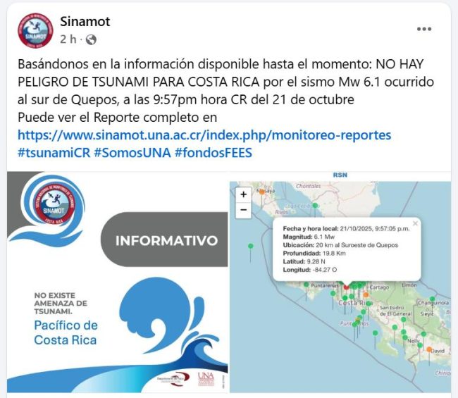 Fuente: SINAMOT-UNA (Facebook)