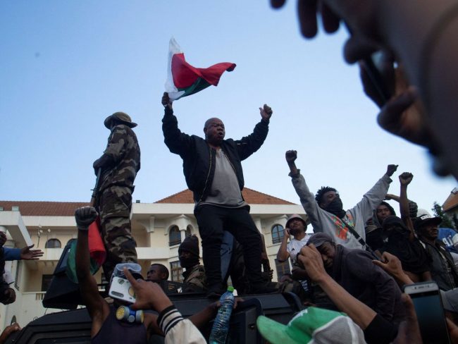Protestas en Madagascar este sábado. (Reuters)