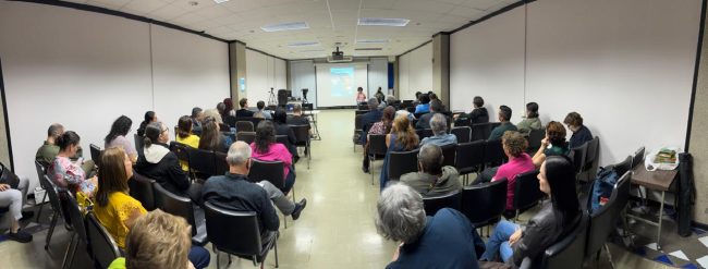 Acto de presentación del libro. Biblioteca Carlos Monge Alfaro, San Pedro de Montes de Oca