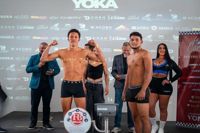 Ziggy Myrie (Costa Rica) y Josué Méndez (Nicaragua). Fotografía / Instagram Yoka Sports & Boxing Promotion