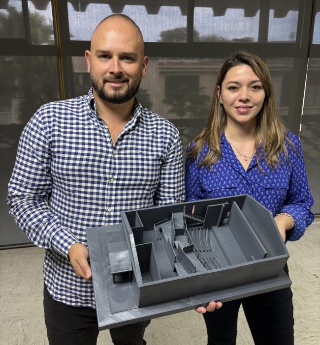 Maqueta Teatro de Mora. Arq. Luis de la O Jiménez, Arq. Estefania Saborío Gómez. Fotografía: Esteban Krumm.