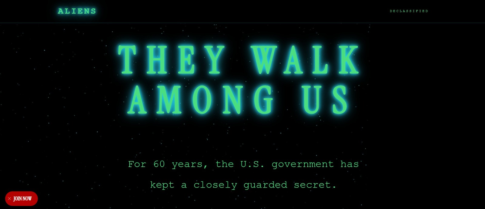Casa Blanca saca un sitio web sobre los “aliens”