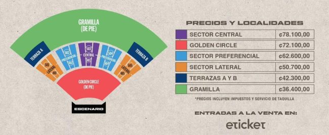 Precios de las entradas para el concierto de Def Leppard en Costa Rica 2026 