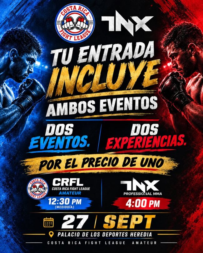 TNX 926 y CRFL 2026. Fotografía: www.facebook.com/costarica.fightleague